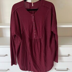 Free People Women’s Long Sleeve Top, Size M